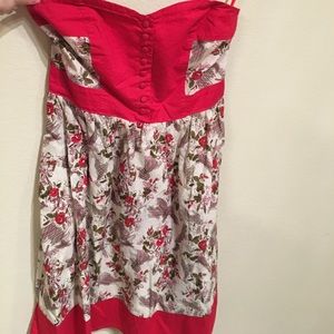 Urban outfitters Floral Strapless Dress