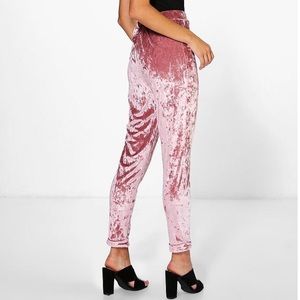 ria super skinny stretch crushed velvet