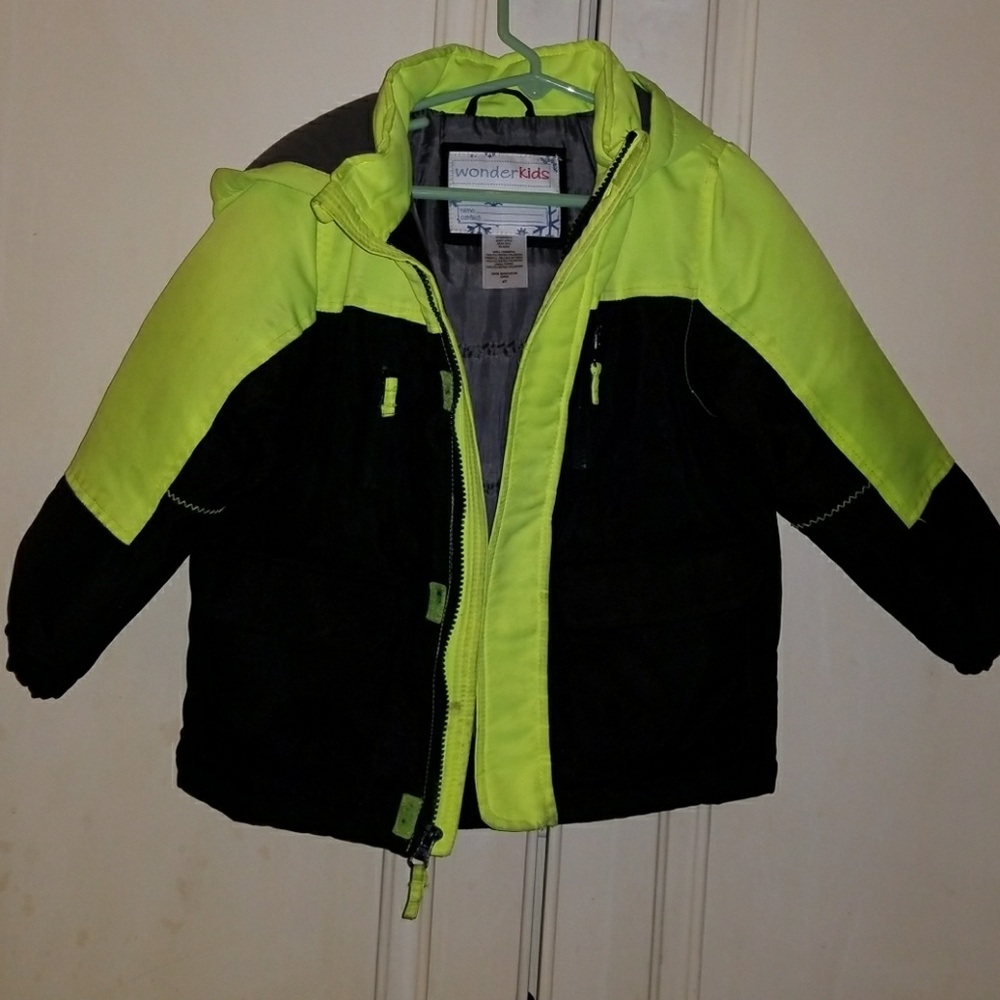 Kids black & yellow neon jacket