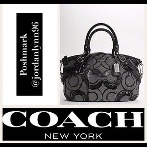 COACH RARE Auth Madison Sequin Satchel!