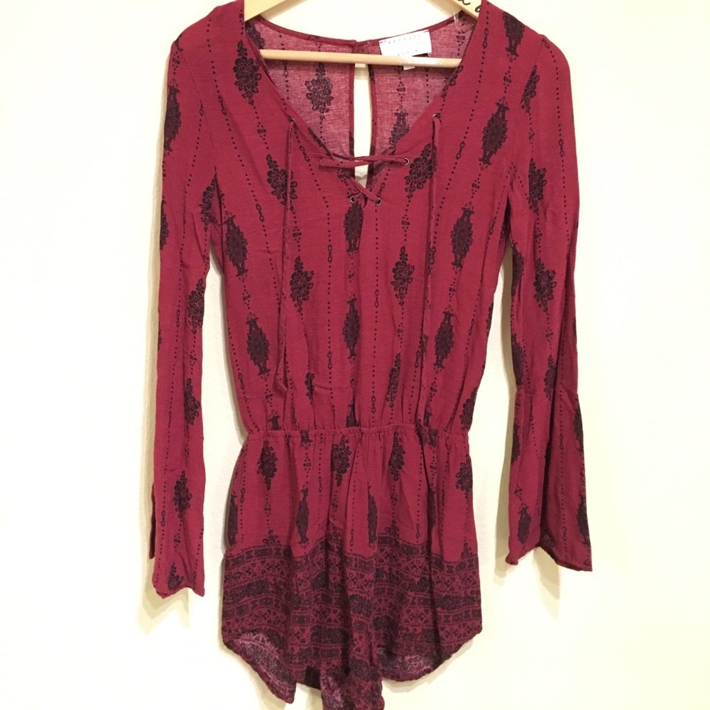 Kendall +  Kylie long sleeve romper
