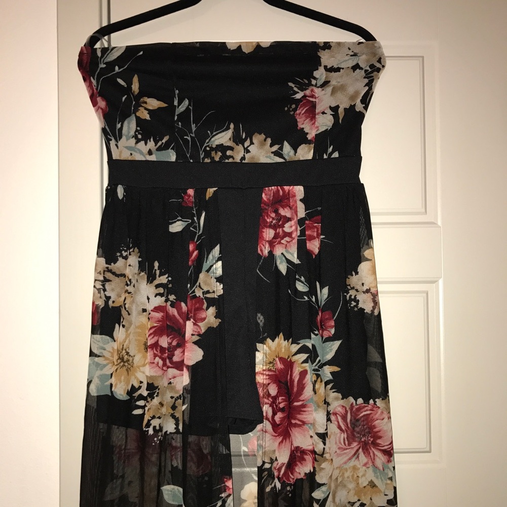 Full Length Romper Floral Dress