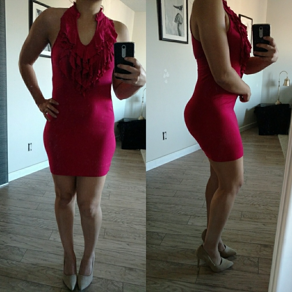 NWOT Pink body con dress