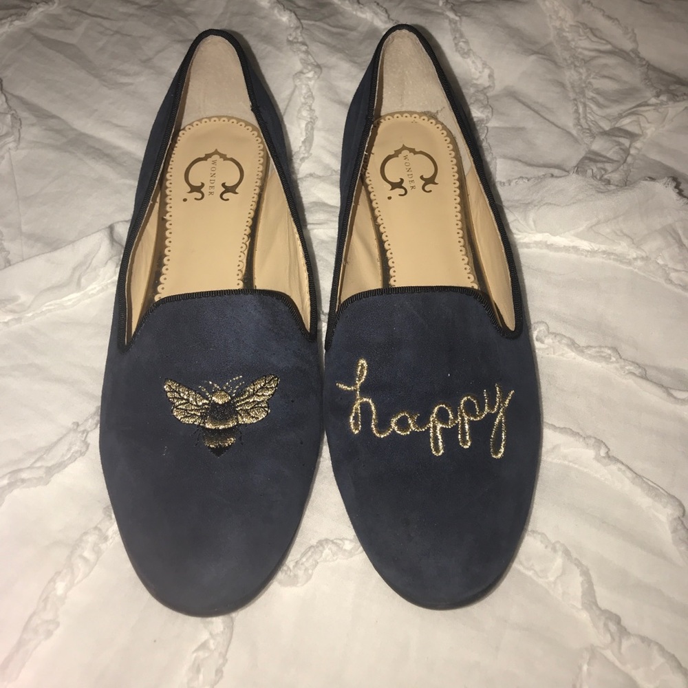 Navy C Wonder Bee Happy shoes