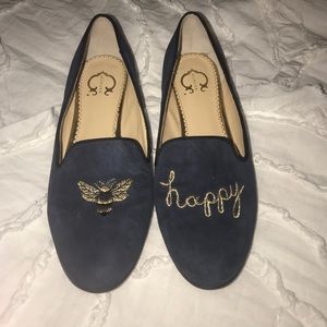 Navy C Wonder Bee Happy shoes