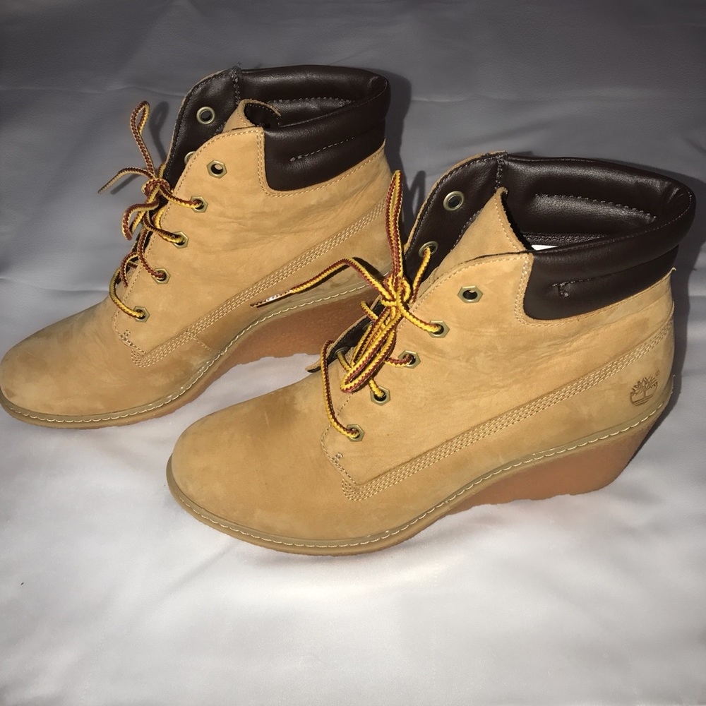 Timberland wedges- only worn once.