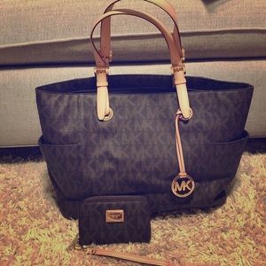 Michael Michael Kors Laptop Bag and Wallet