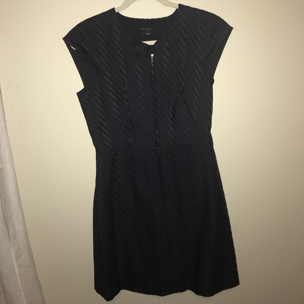 Navy Zipper Theory Work/ Day Dress