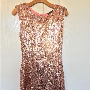 Rosegold sparkle dress