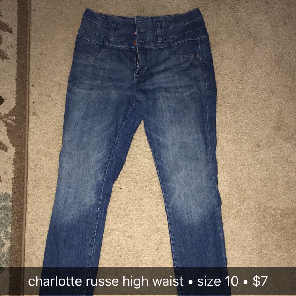 charlotte russe high waist denim