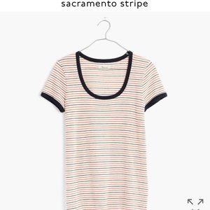 Madewell recycled cotton ringer tee