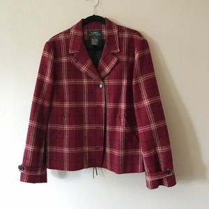 Lauren Ralph Lauren plaid wool jacket