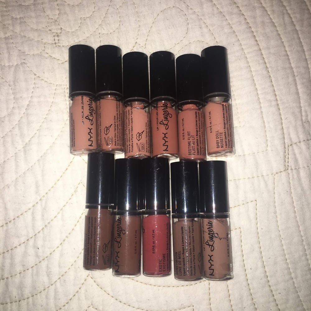 NWOT 11 NYX Lip Lingerie lipsticks