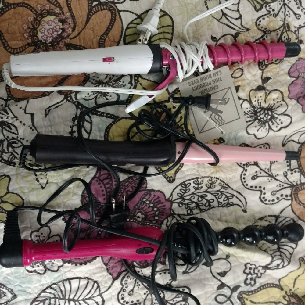 SOLD Curling irons and wand