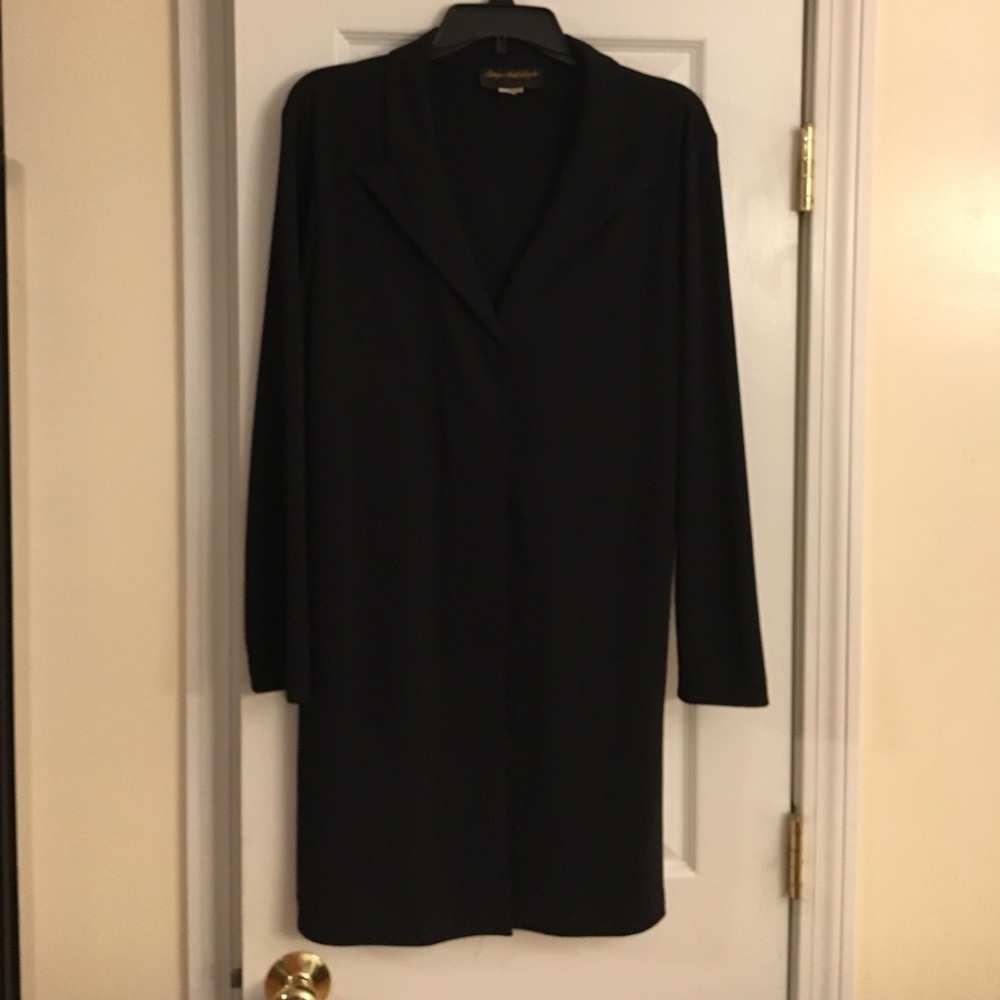 Black dressy light jacket, polyester