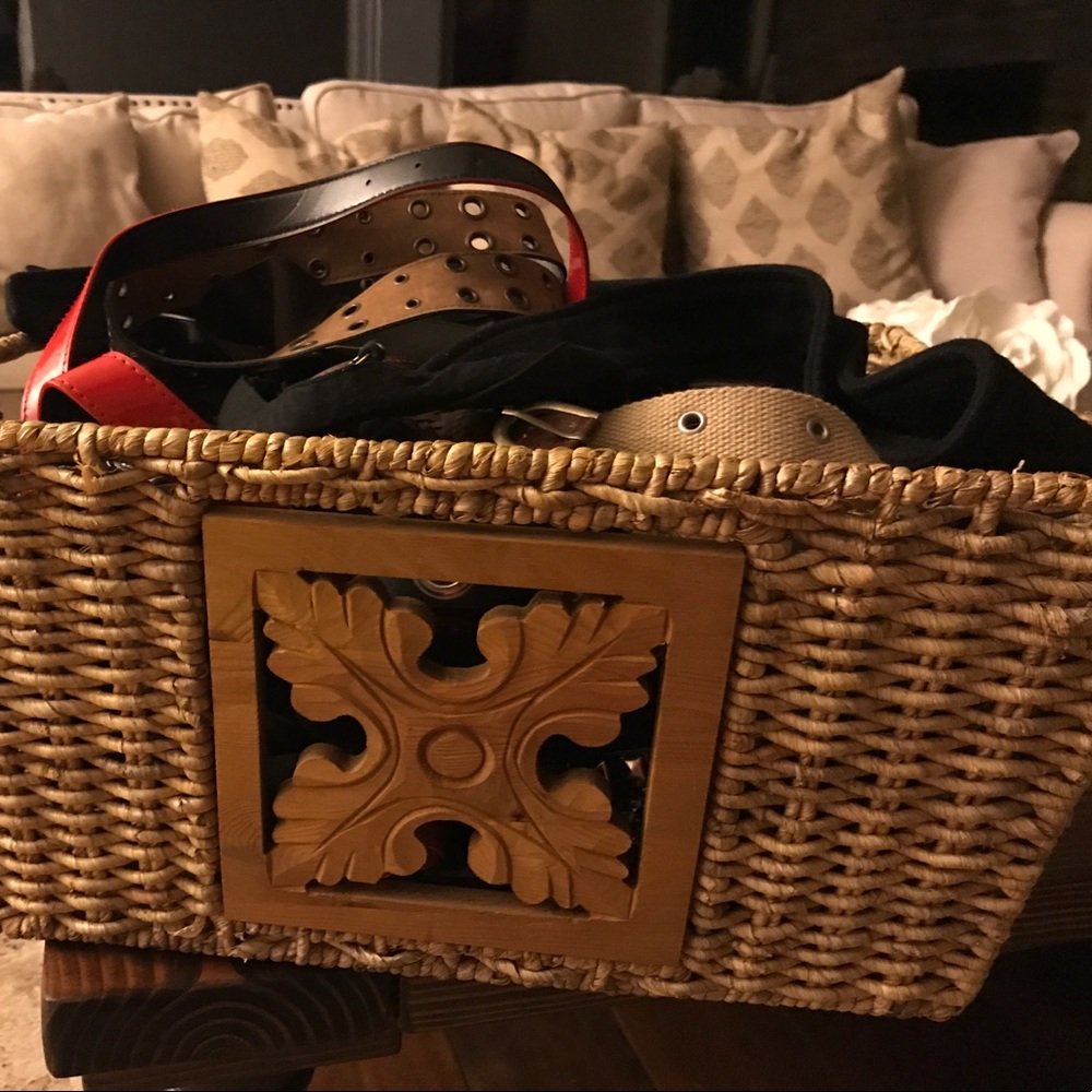 Large lot of belts