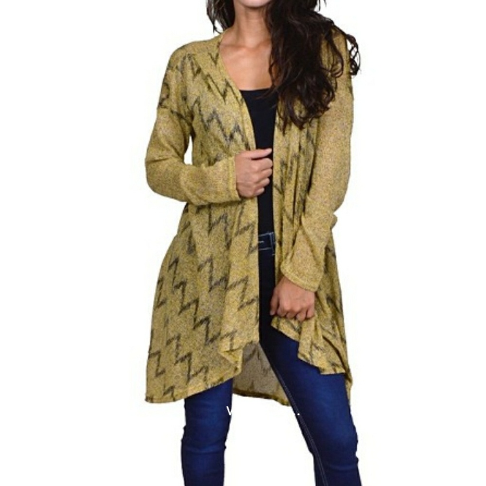 Yellow long Cardigan