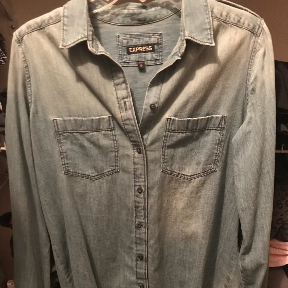Express denim top