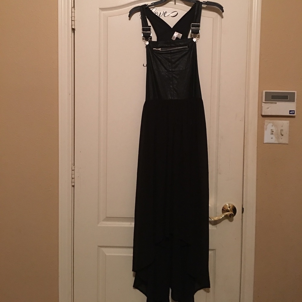 Black sheer see through dress