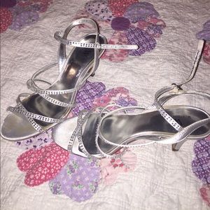 Silver studded heels *SALE*