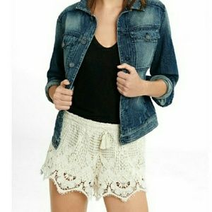 Express Crochet Shorts - NWT