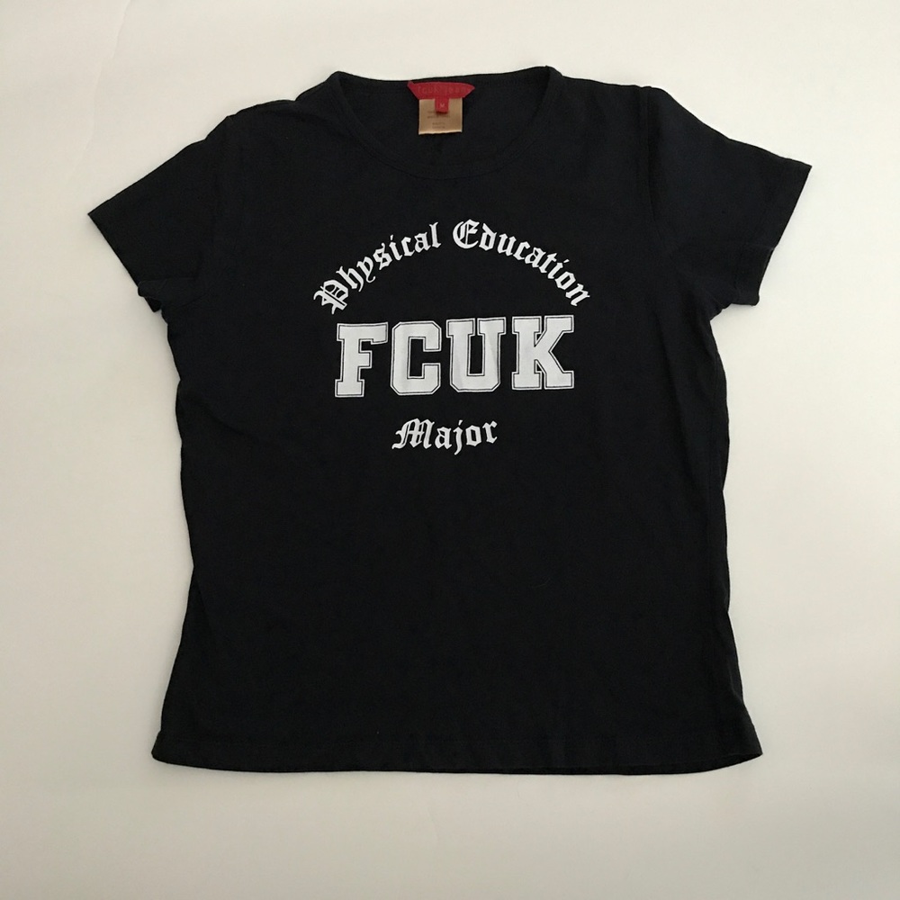 FCUK Jeans Women's Short Sleeve Graphic Tee Size M