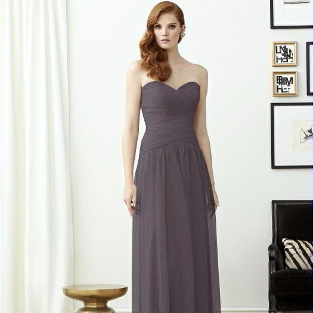 Dessy Collection Style 2950 Color Stormy Size 18