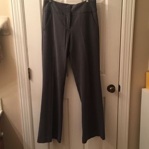 Gray business suit pants