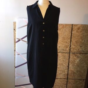 Sleeves black tshirt dress