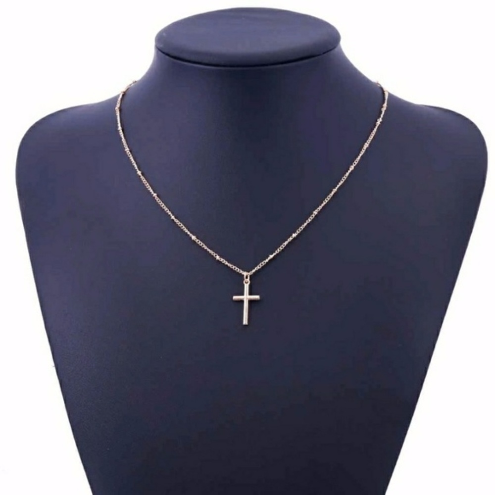 5 for $25 Delicate Dainty Cross Necklace - Picture 2 of 8