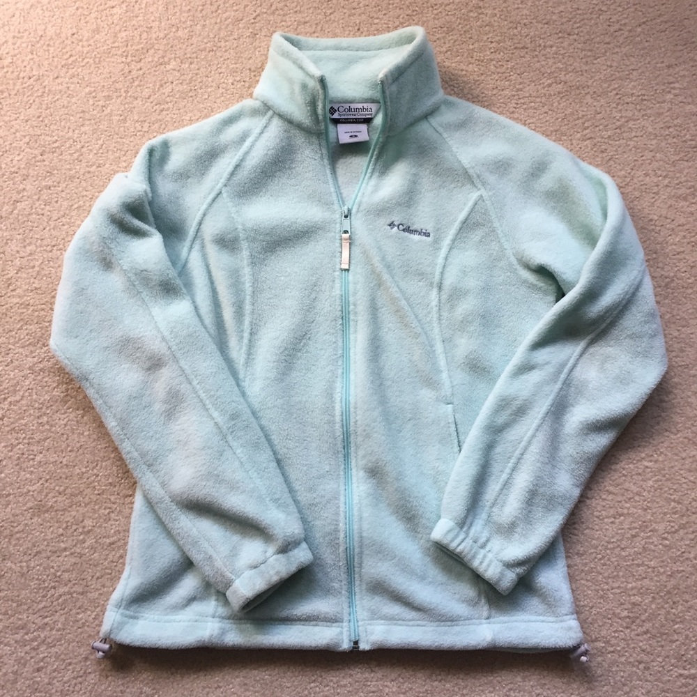 Columbia mint zip pullover