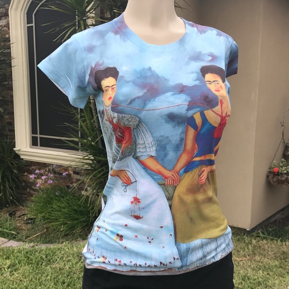 Frida Kahlo Las Dos Fridas Printed T-shirt - Picture 3 of 8