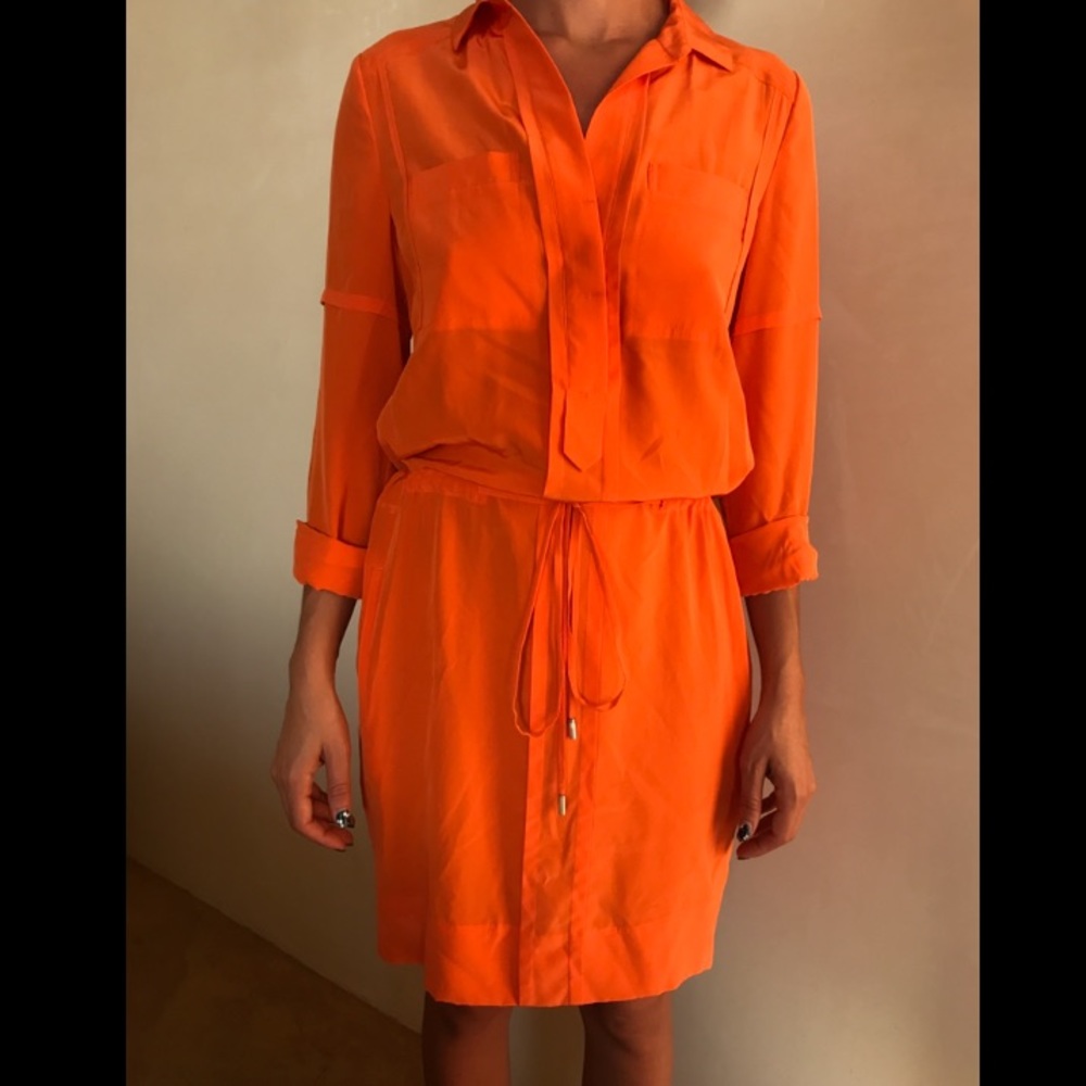 Diane Von Furstenberg Orange Dress