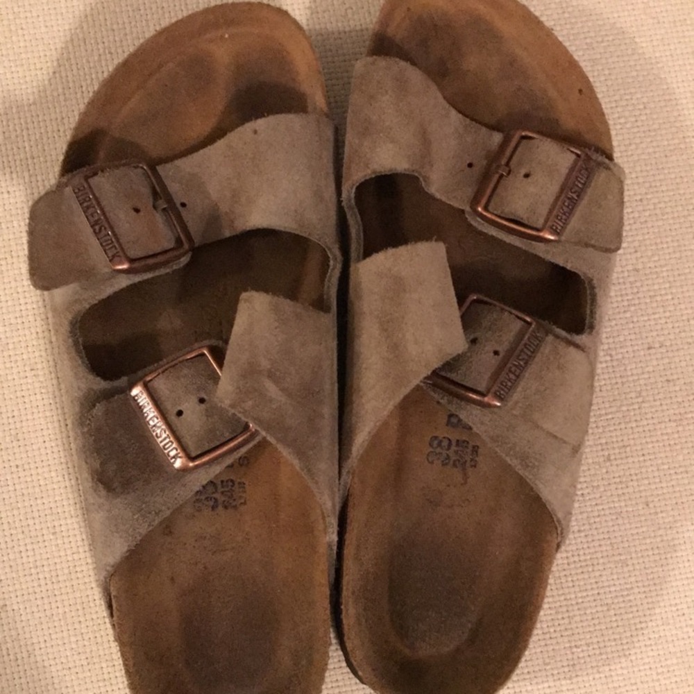 Size 8 Women's Arizona Suede Birkenstocks