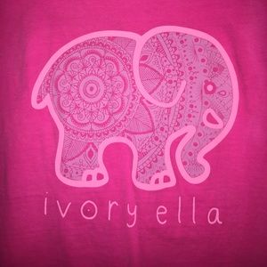 Ivory Ella short sleeve pink shirt
