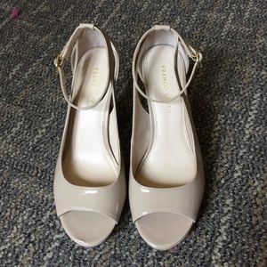 Franco Sarto beige high heels