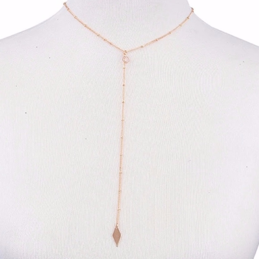 5 for $25 Y Shaped Chain Drop Lariat Necklace - Picture 5 of 5