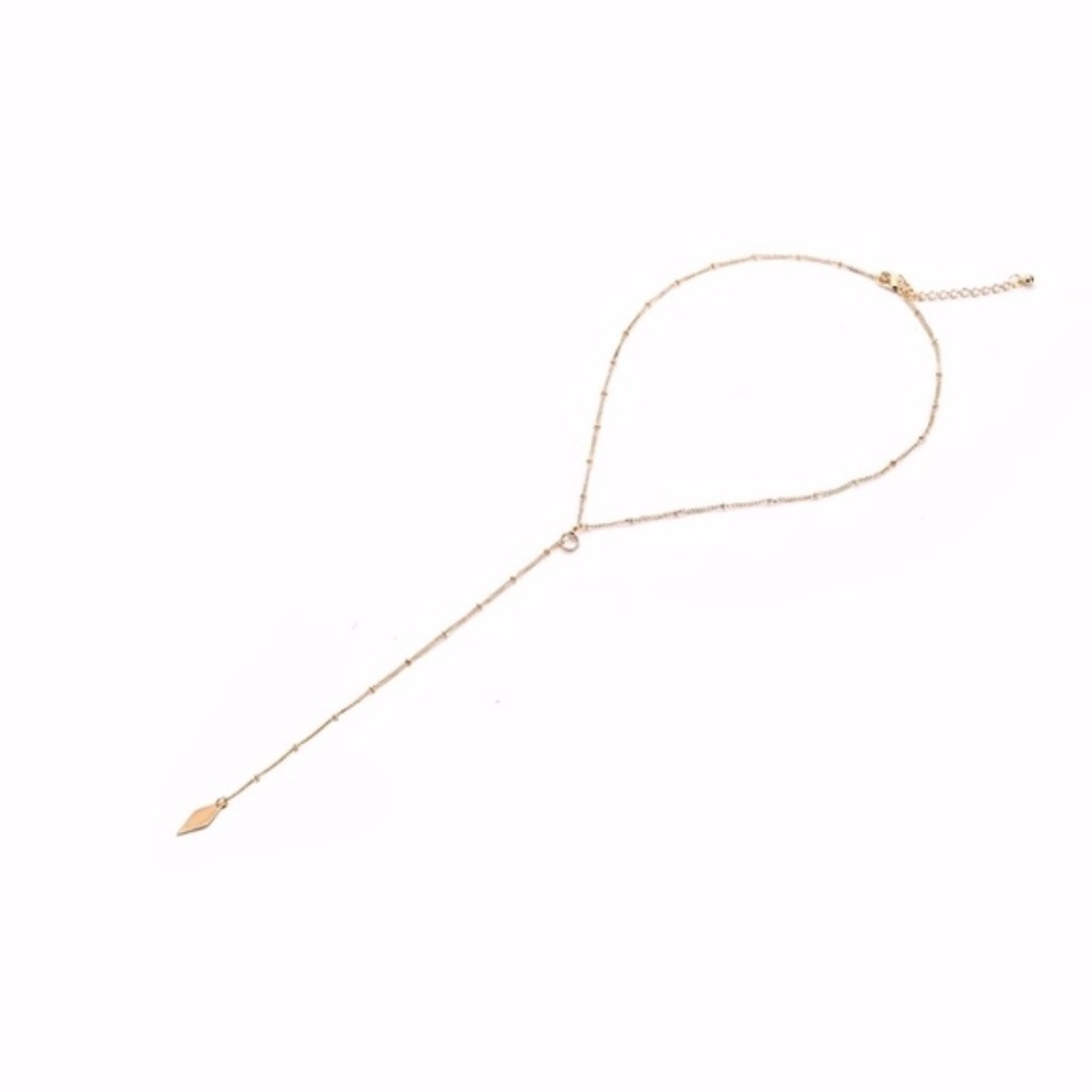 5 for $25 Y Shaped Chain Drop Lariat Necklace - Picture 2 of 5
