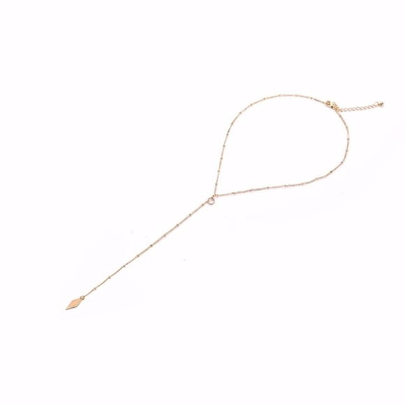 5 for $25 Y Shaped Chain Drop Lariat Necklace - Picture 2 of 5