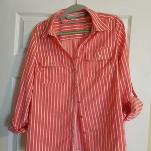 Striped button up shirt