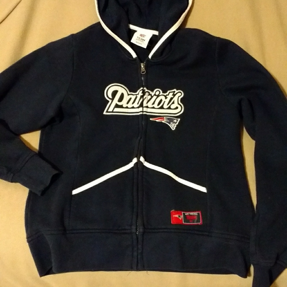 New England Patriots zip up hoody sweatshirt