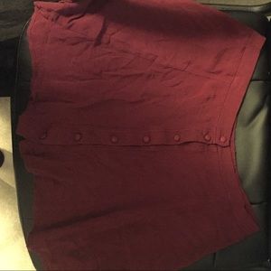 Burgundy L.A. Hearts Skirt