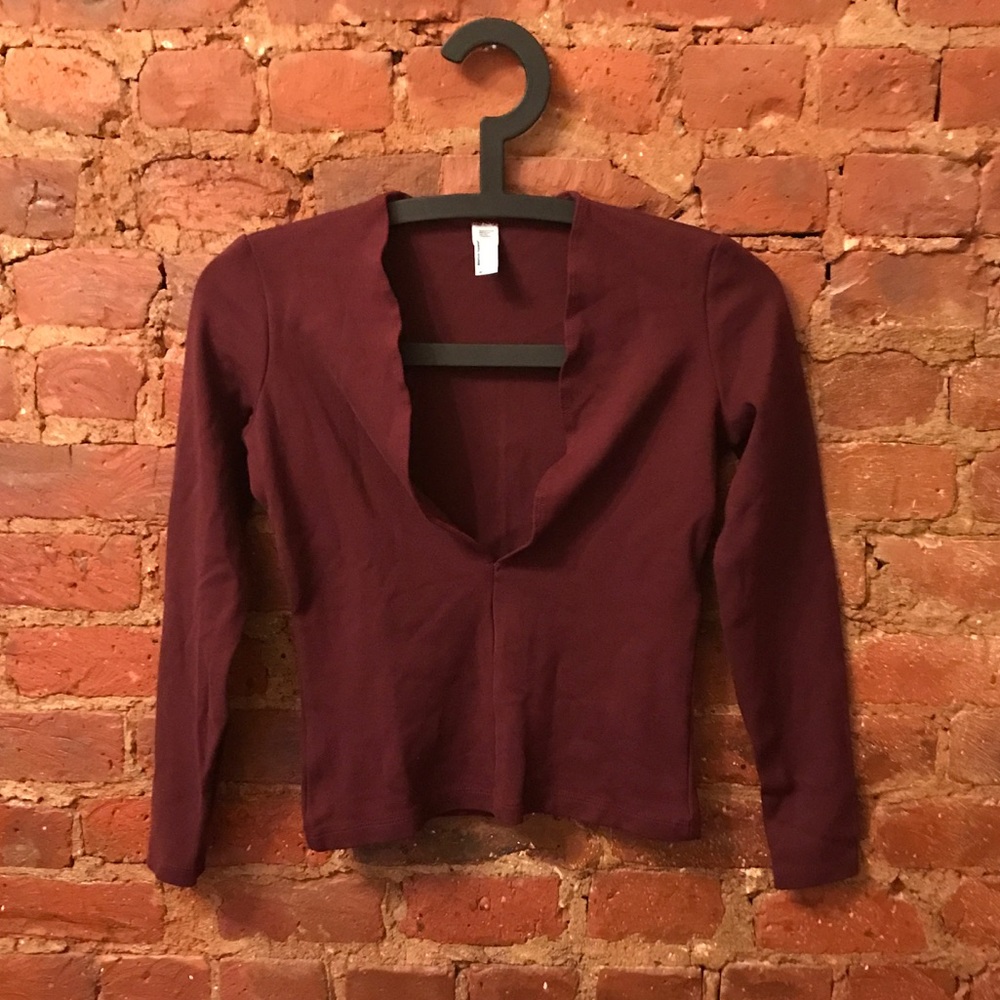 American Apparel Ponte Venture Top in Port Royale