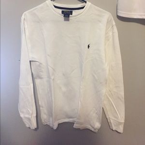 Polo Ralph Lauren White Thermal Long Sleeve