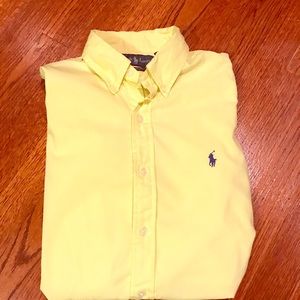 EUC Ralph Lauren yellow button up