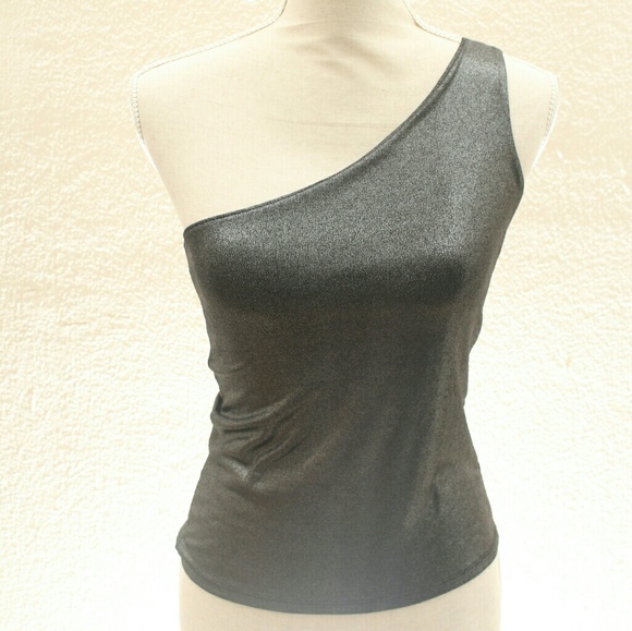 New York & Co One Shoulder Party Top - Picture 2 of 8