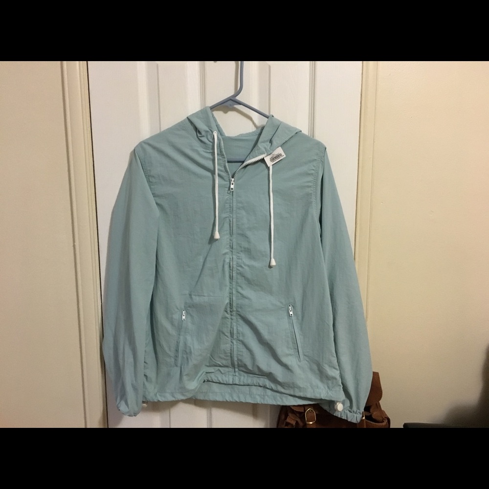 Brandy Melville turquoise Polly Windbreaker - Picture 2 of 3