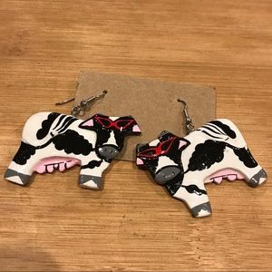 ⭐️Retro cow earrings 🐮