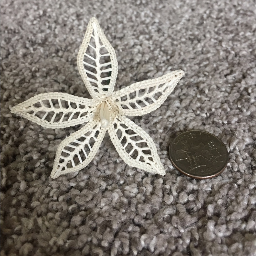 Natural Woven Marshallese flower