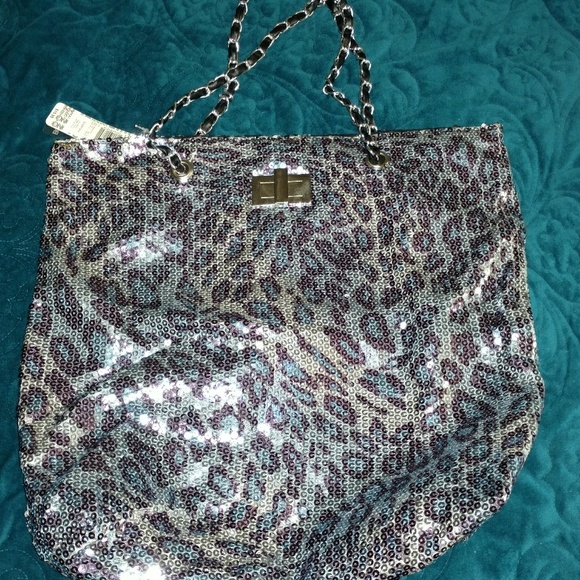 Sequined hobo bag - Picture 1 of 2